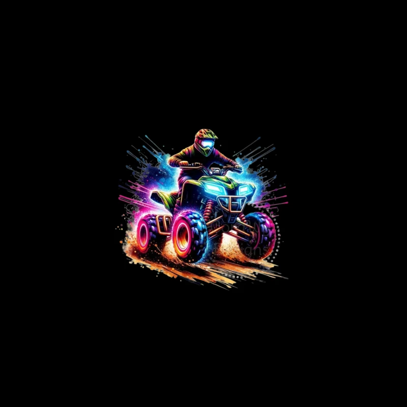 Exciting ATV Rider in Action iPhone Case