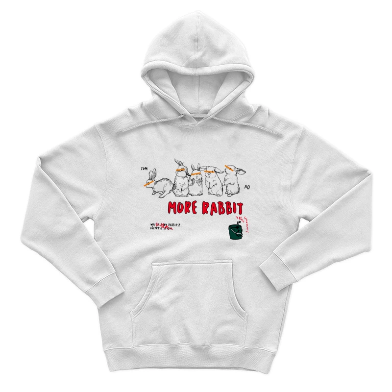 Lustiges Hasendesign Herren Pullover Hoodie