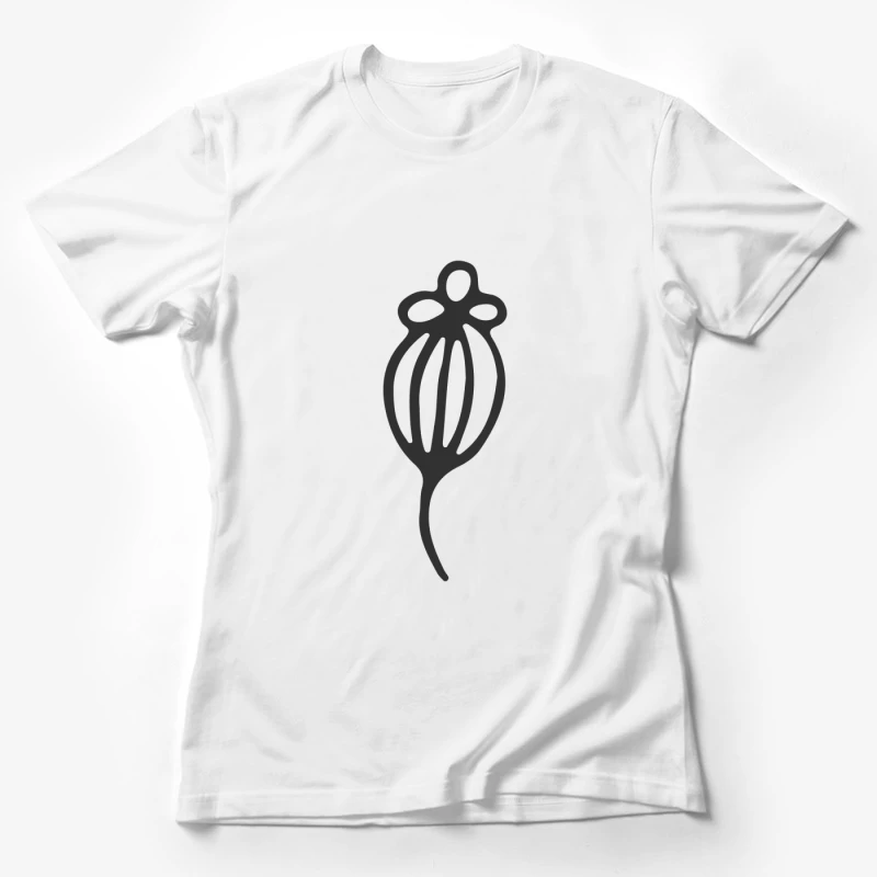 Illustration de fleur stylisée Femme T-Shirt