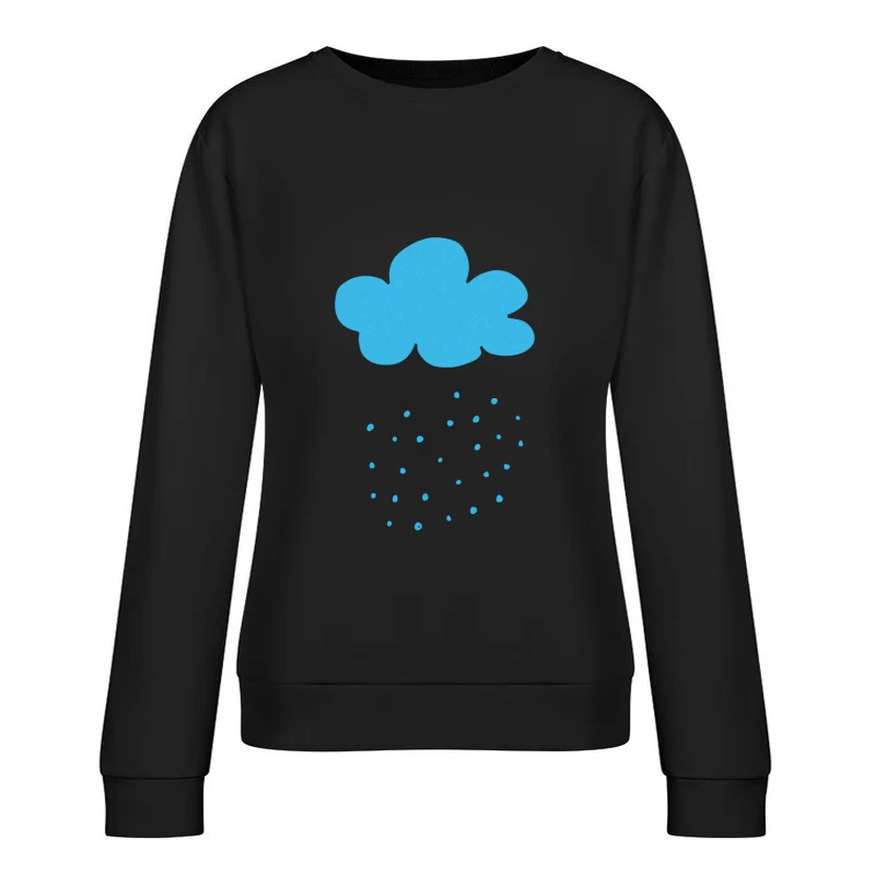 Nuage de pluie bleu Femme Sweat-shirt à enfiler