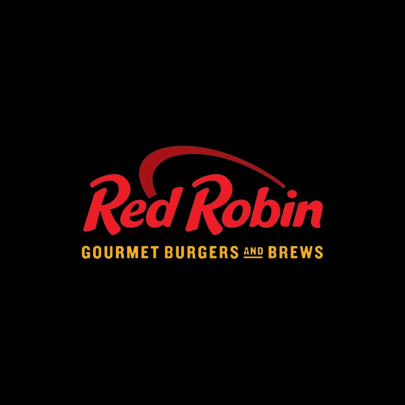 Red Robin Gourmet Burgers and Brews Restaurant Logo Throw Pillow