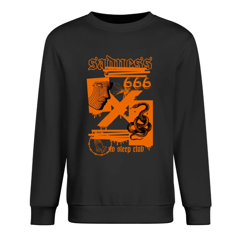 Symbolische Dunkelheit und Rebellion Herren Pullover Sweatshirt