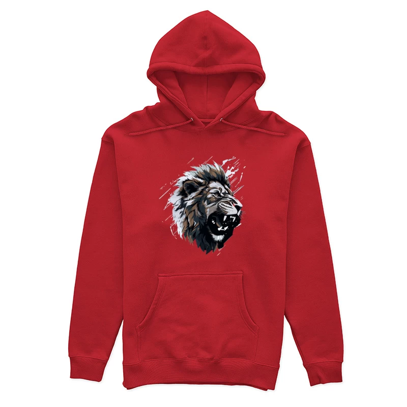 Design artistique de tête de lion majestueux Femme Sweat à capuche
