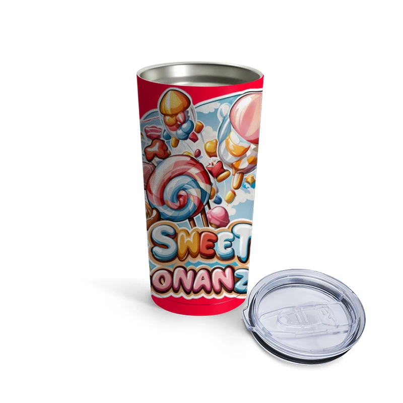 Sweet Bonanza Candy Game Logo Travel Mug