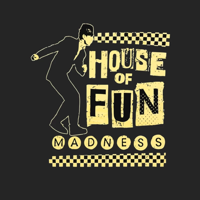 Madness - House of Fun Vintage Band Logo Design Male Pullover Sweatshirt