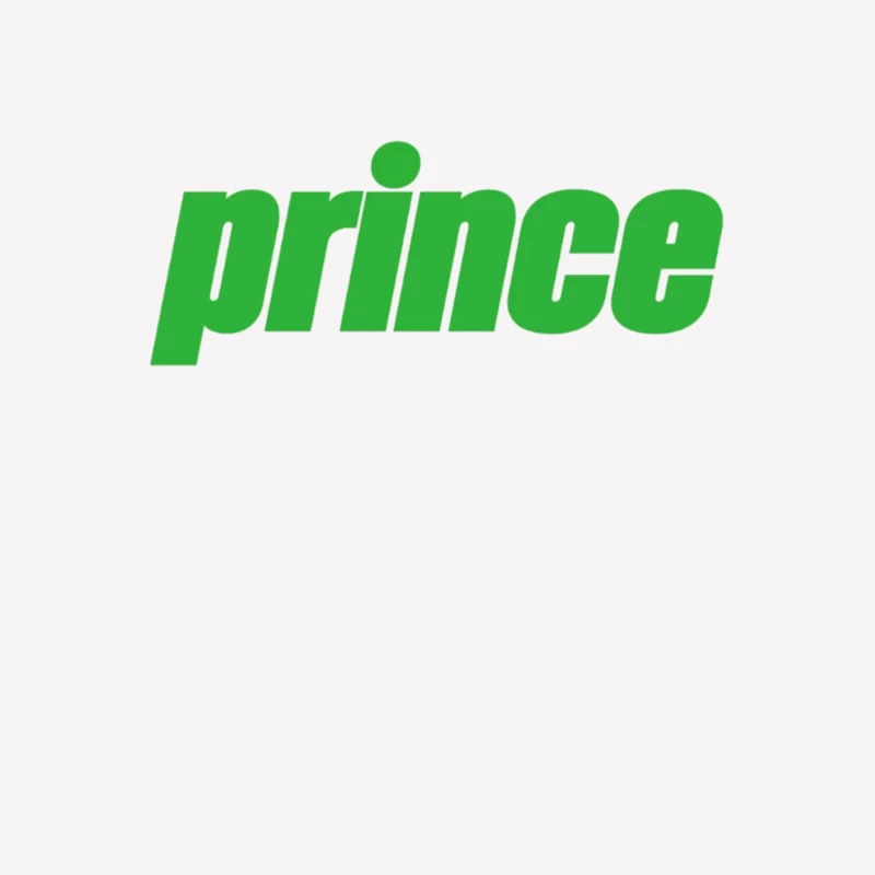 Prince Sports Brand Green Logo Male T-Shirt