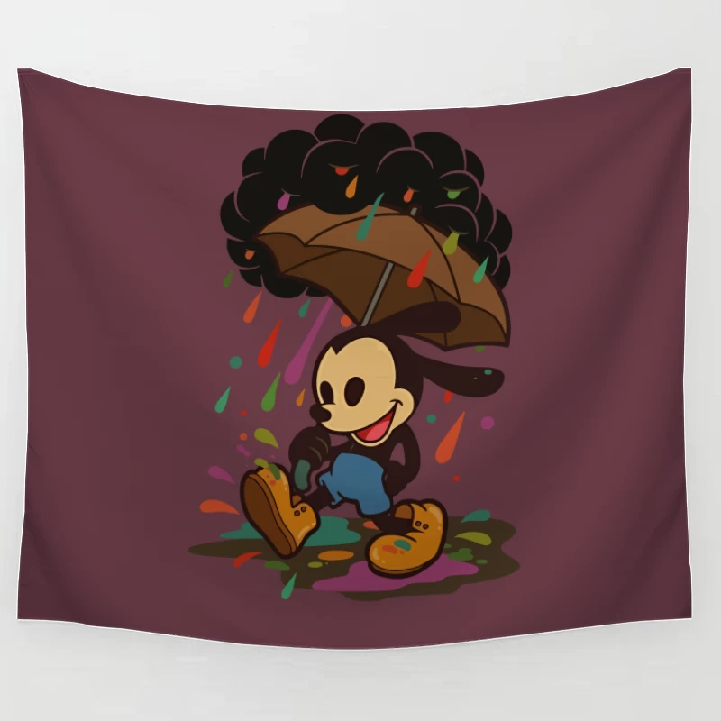 Mickey’s Rainy Day Adventure – Retro Whimsy Tapestry