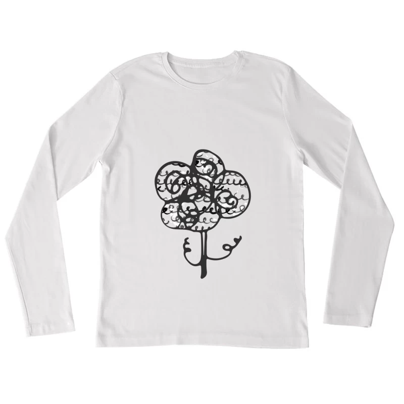 Motif floral à motifs Femme Manches Longues T-Shirt