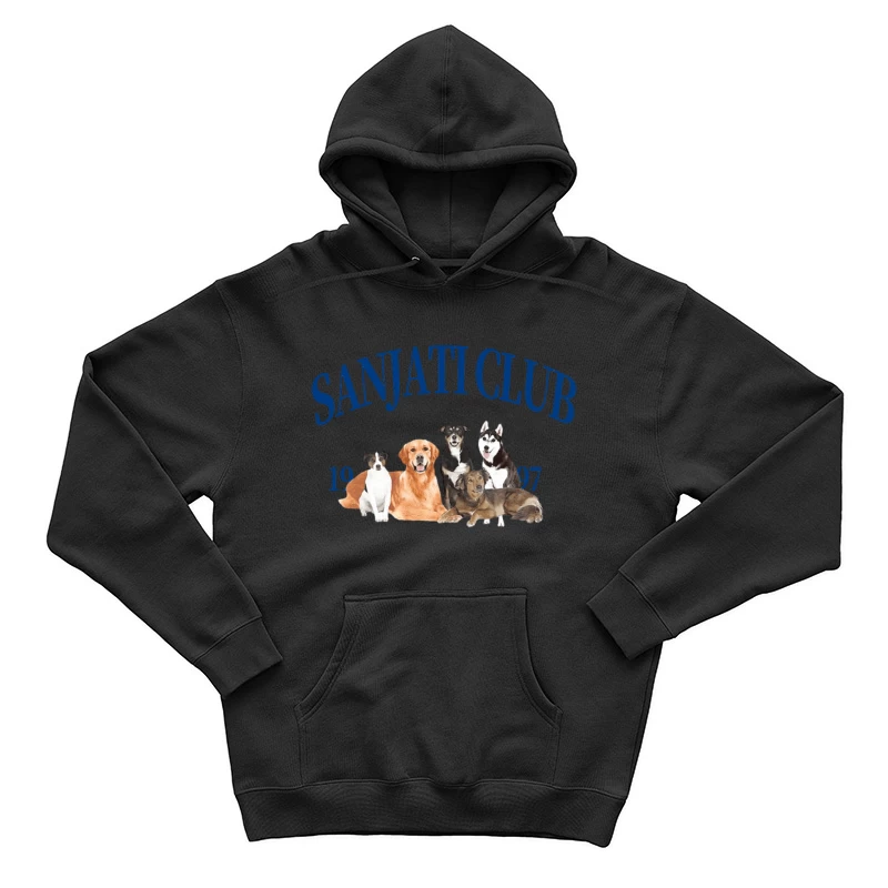 Sanjati Club Hundeillustration 1997 Herren Pullover Hoodie
