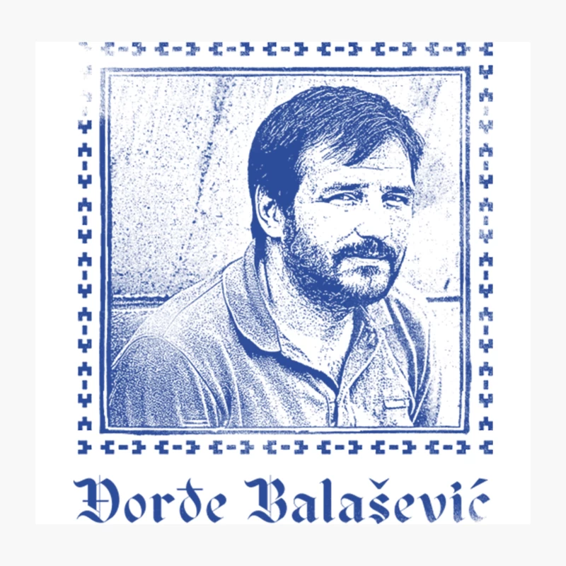Dorde Balasevic  Serbian Singer Fan Art Throw Pillow