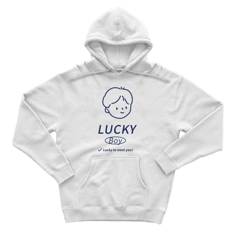 Glücklicher Junge Design Herren Pullover Hoodie