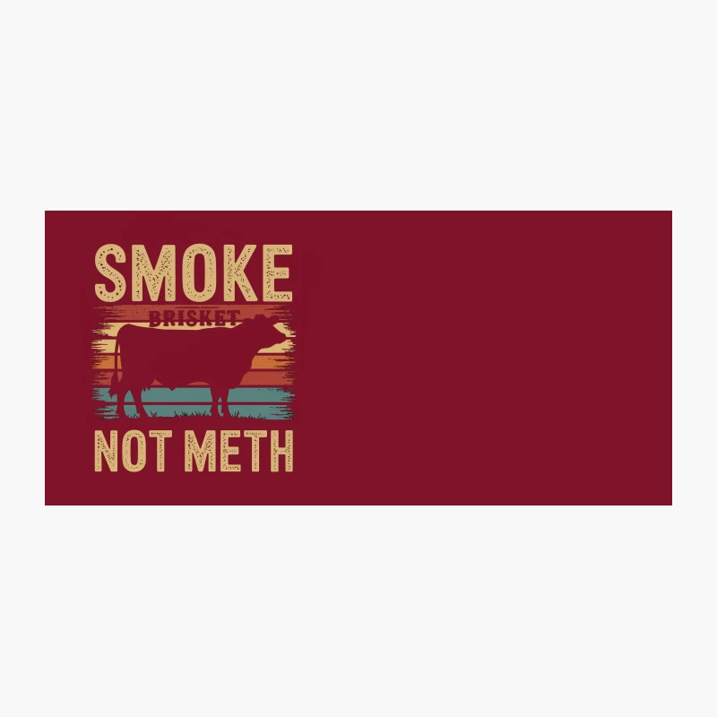 Vintage-Style Humorous BBQ Brisket Smoking Slogan Coffee Mug