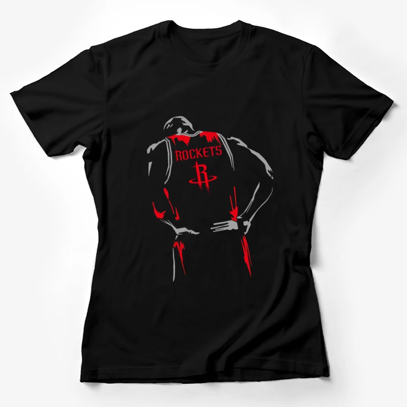 Basketballspieler im Rockets-Trikot Damen T-Shirt