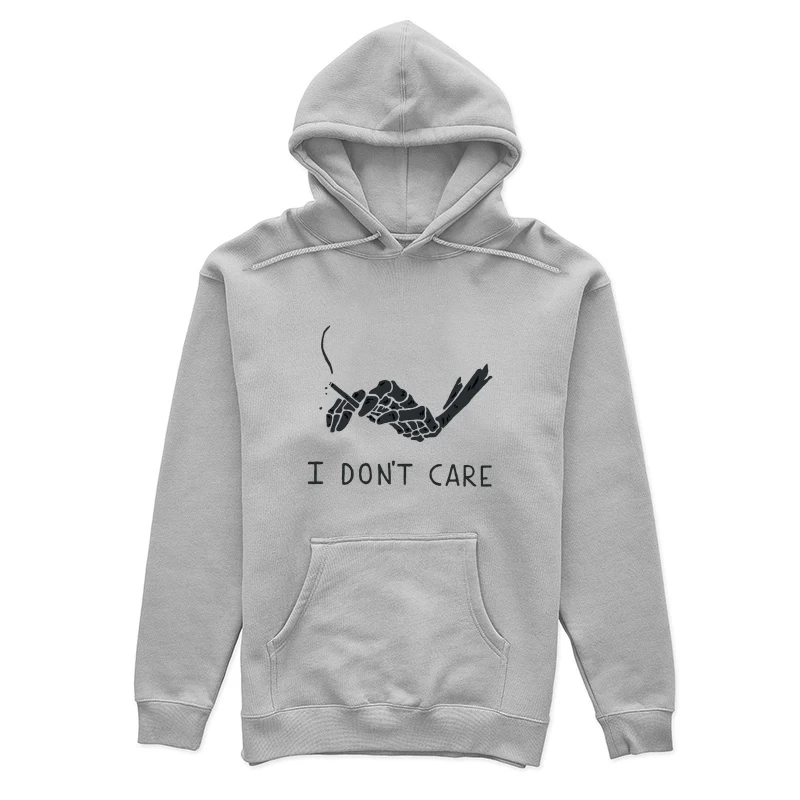 Skeleton Hand with Cigarette and Indifference Female Pullover Hoodie