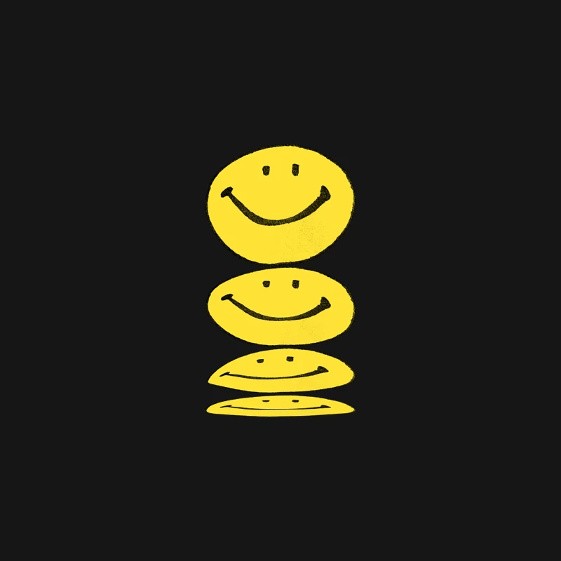 Acid House Melty Smiley Face Desk Mat