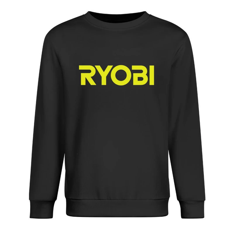 Ryobi Power Tools Brand Logo in Neon Yellow Male Pullover Sweatshirt