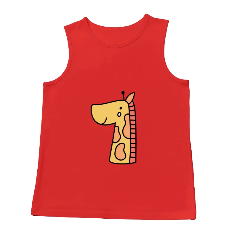 Dessin de girafe mignonne Homme Débardeur