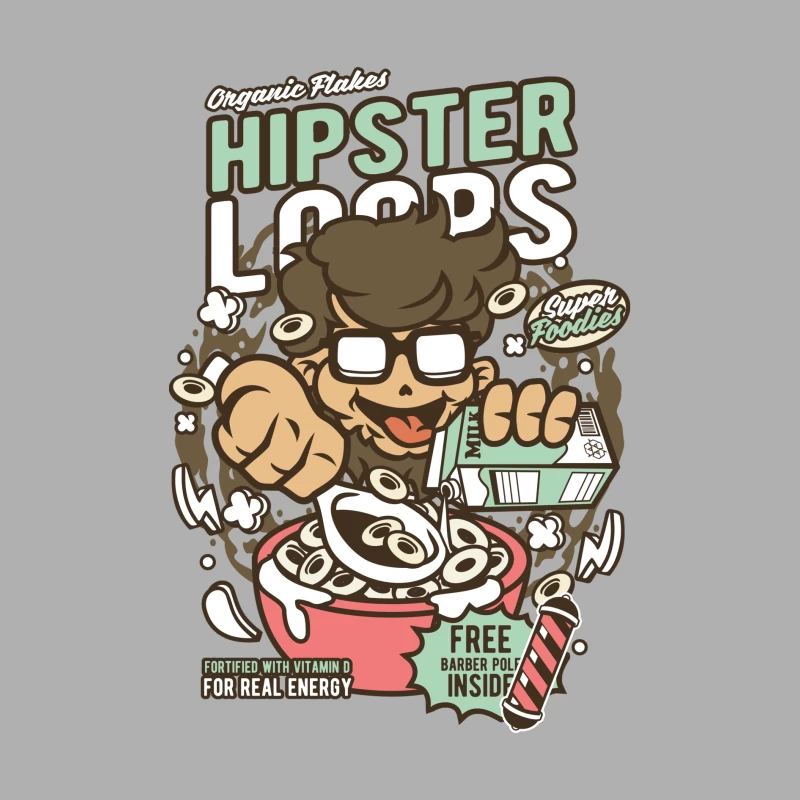 Céréales Hipster Loops amusantes Homme Débardeur