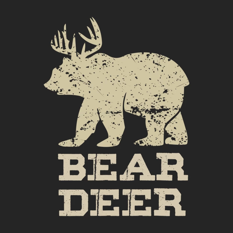 Créature Mythique Ours Cerf Homme Sweat-shirt à enfiler