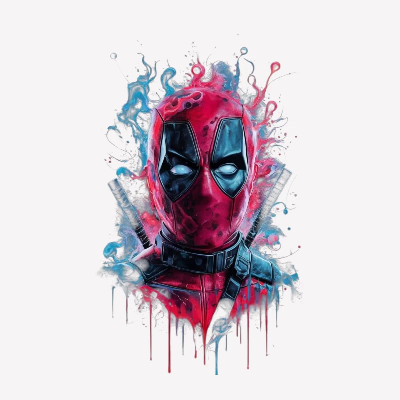 Deadpool Comic Art Illustration Male T-Shirt