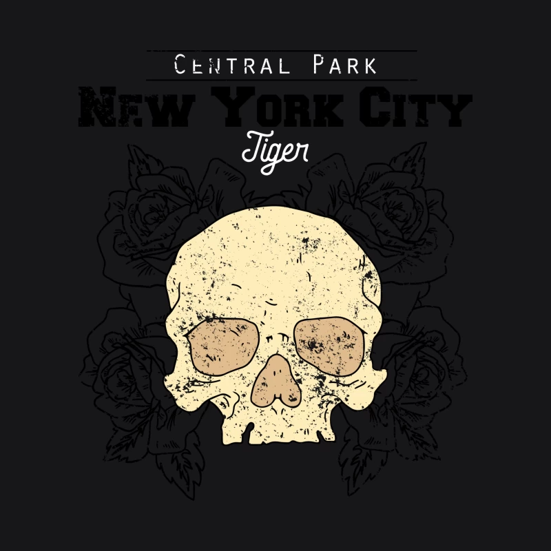 Crâne Central Park Tigre Homme Sweat à capuche
