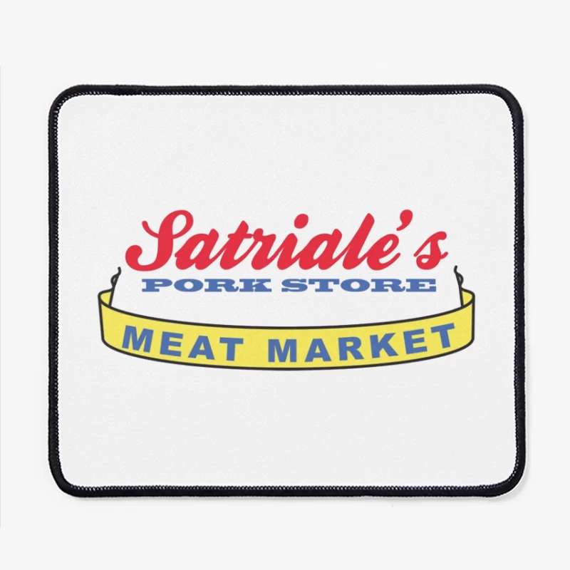 Patriale's Pork Store & Meat Market Vintage Logo Sign Mouse Pad