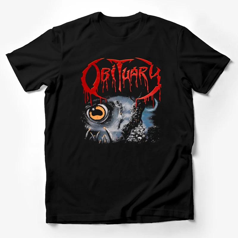 Obituary Slowly We Rot Red Male T-Shirt