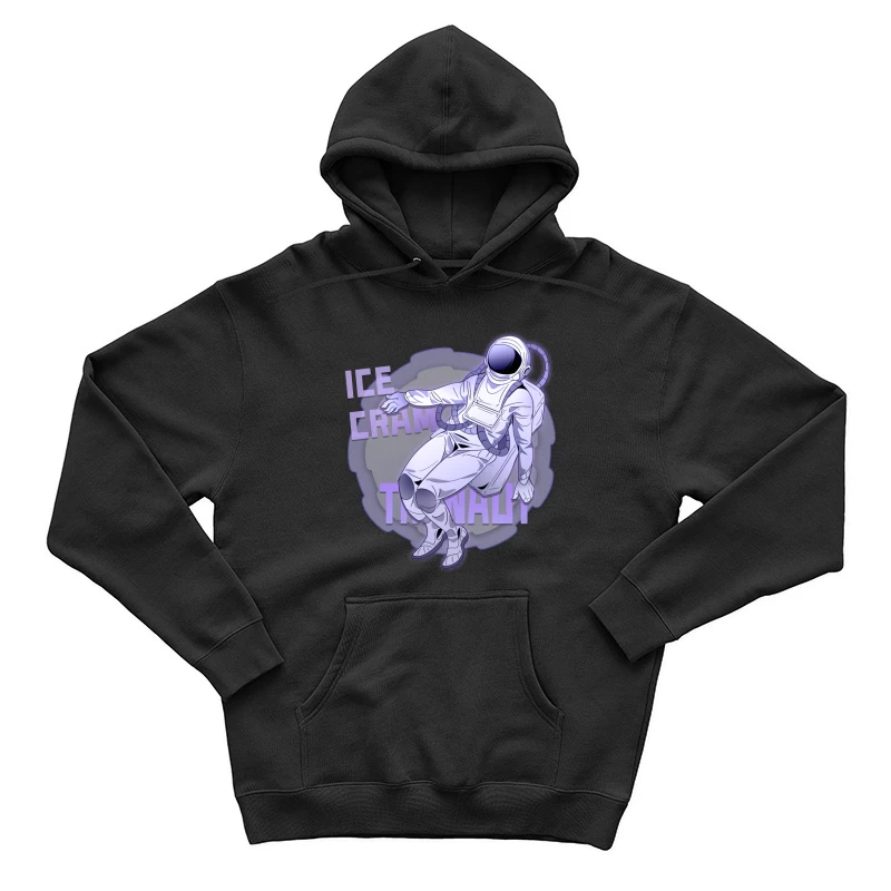 Astronaut im Raum mit Eiscreme Herren Pullover Hoodie