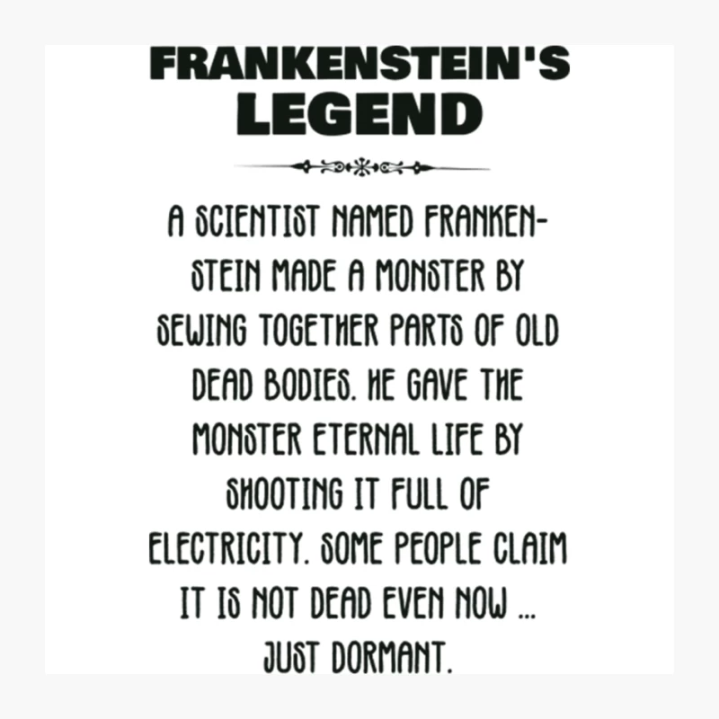 Frankenstein_s Legend Pin