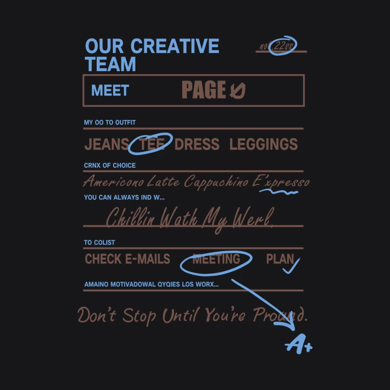 Kreativteam Vorstellung Herren Pullover Hoodie