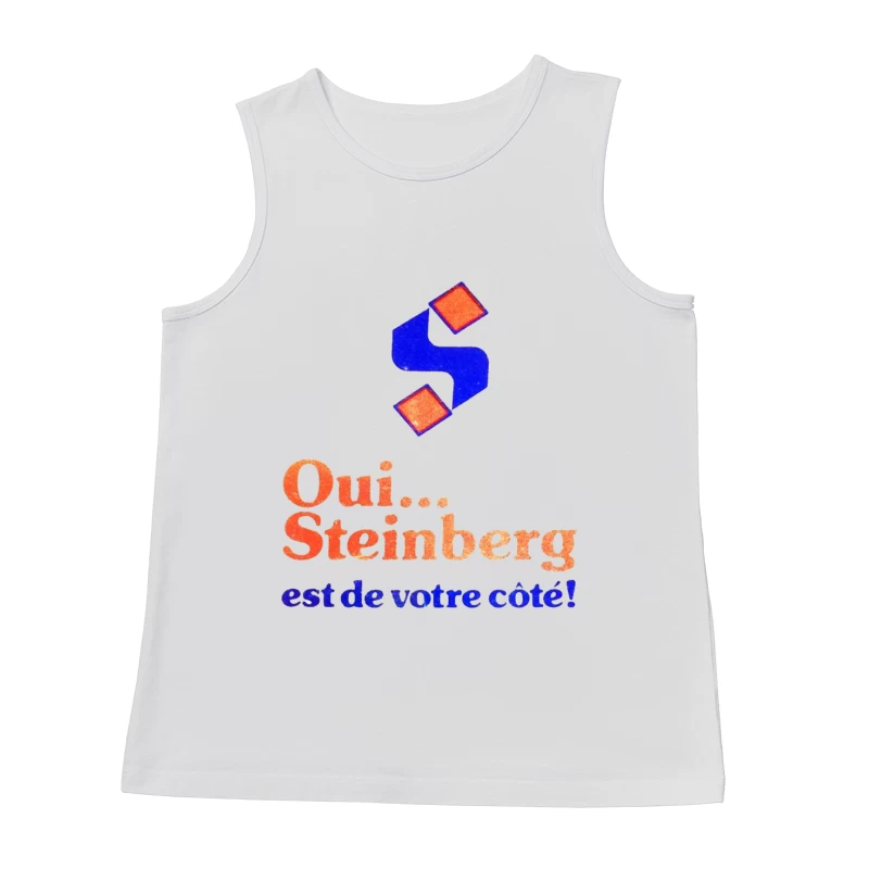 Vintage French Political Campaign Logo for Steinberg Male Tank Top