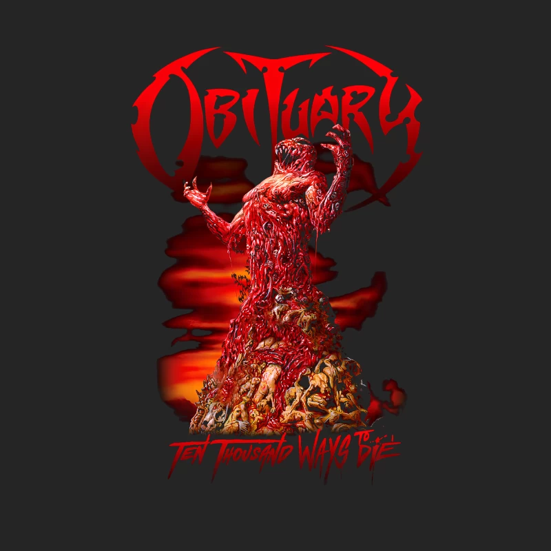 Obituary Ten Thousand Ways To Die Female Pullover Sweatshirt