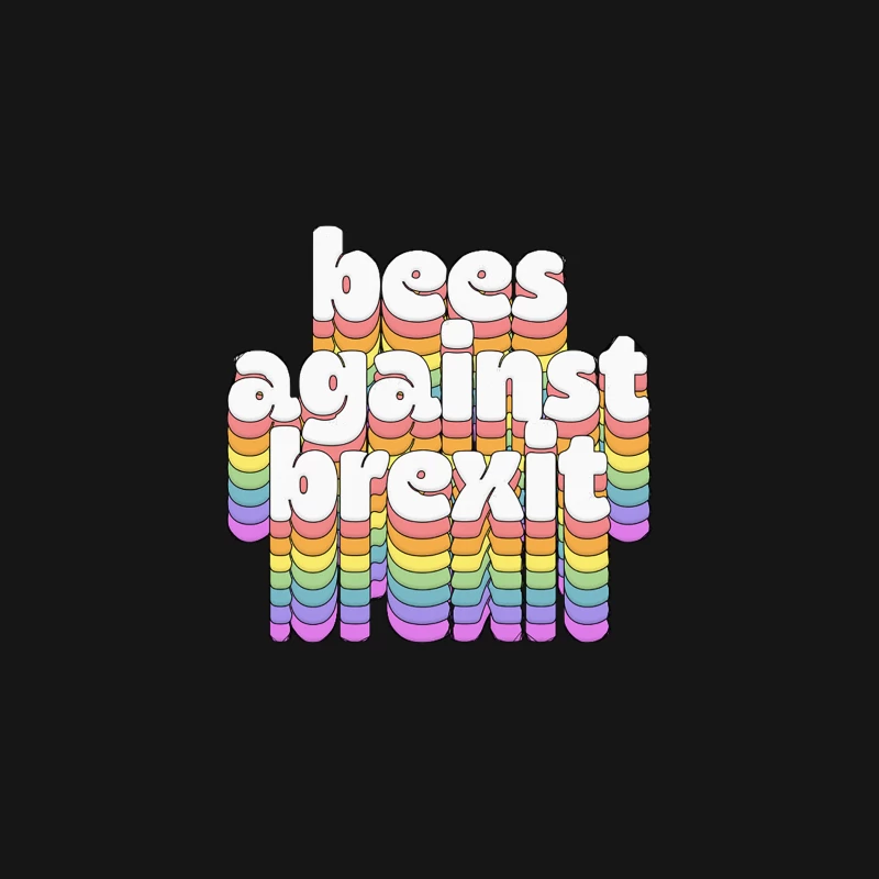 Bees Against Brexit  Retro Typography Design Desk Mat
