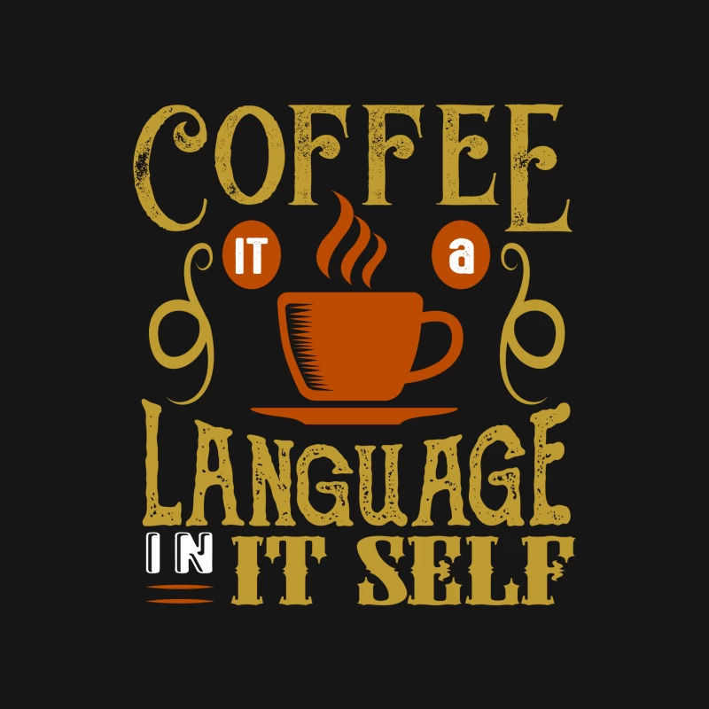 Café: Un Langage en Soi Homme Manches Longues T-Shirt