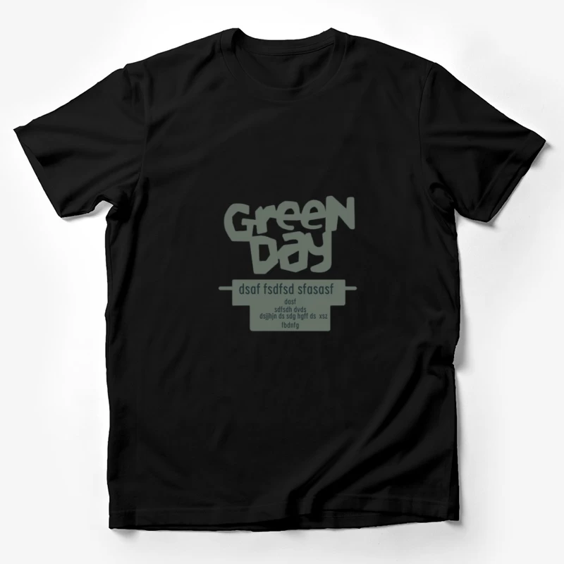 Design del testo di Green Day Maglietta Uomo