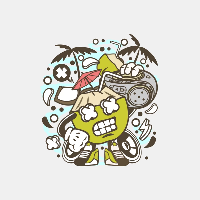 Coco Funky avec Boombox Homme Débardeur