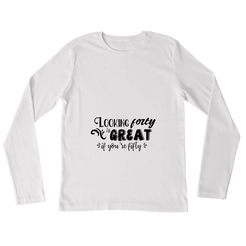 Logo émeraude stylisé Femme Manches Longues T-Shirt