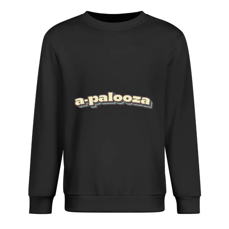Retro-Stil Schriftzug Herren Pullover Sweatshirt