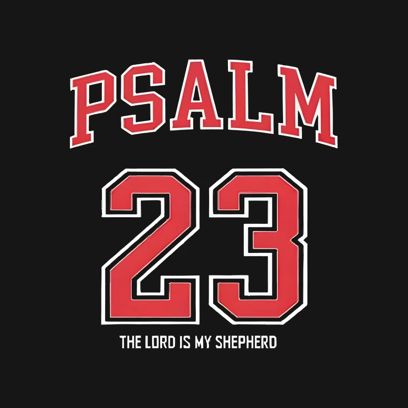 Psalm 23 Design mit Bibelzitat Herren T-Shirt