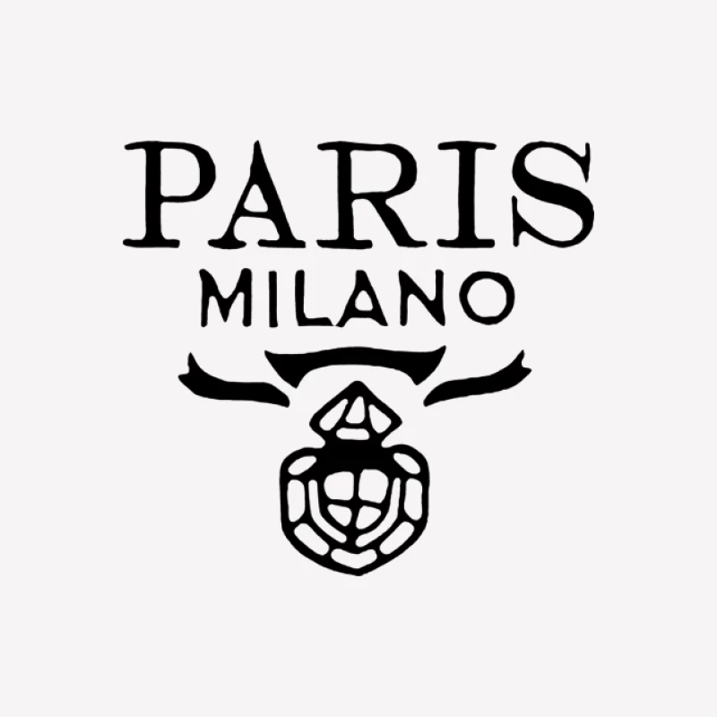Paris Milano Mode Logo Damen T-Shirt