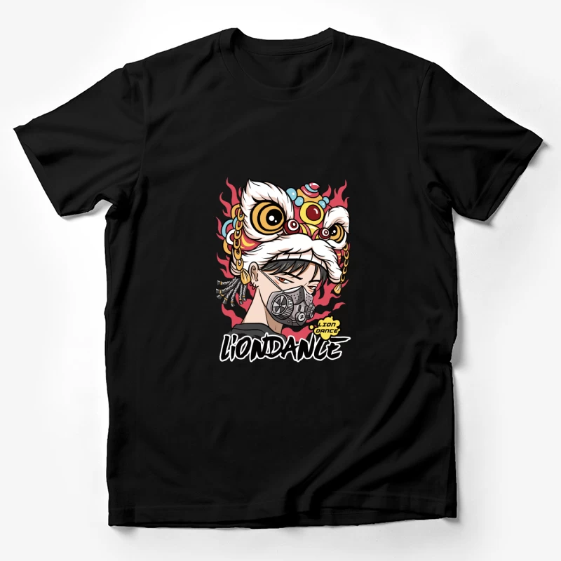 Moderner Löwentanz mit Maske Herren T-Shirt