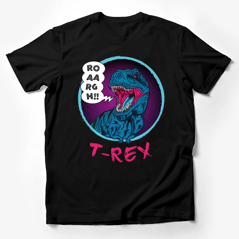 Neon T-Rex Power Male T-Shirt