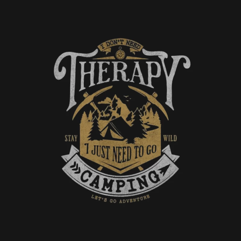 Thérapie de camping: Aventure en plein air Femme T-Shirt