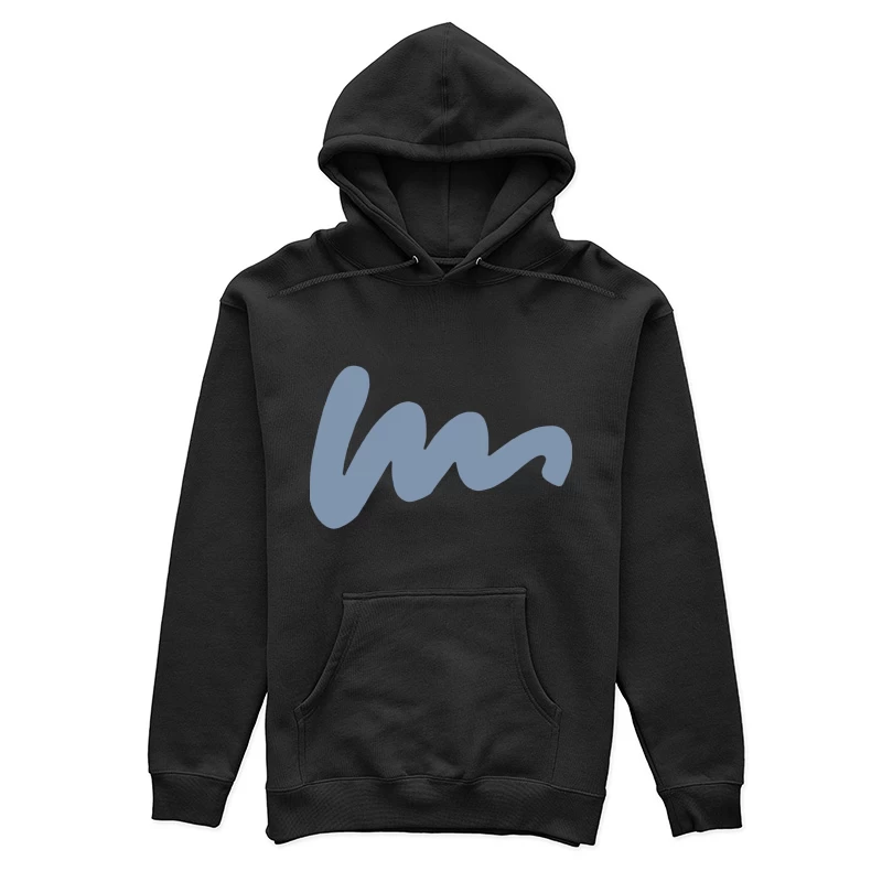 Wellenförmige Linie in Blau Damen Pullover Hoodie