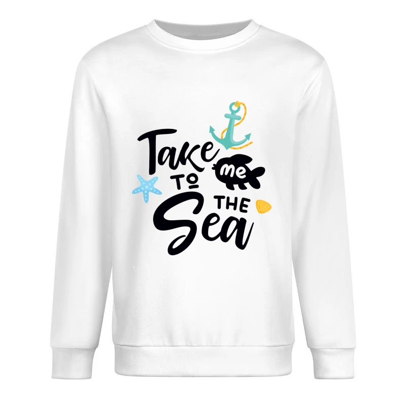 Décoration marine avec texte inspirant Homme Sweat-shirt à enfiler