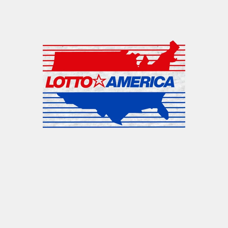 Lotto America Patriotic Logo Design with USA Map Male Tank Top