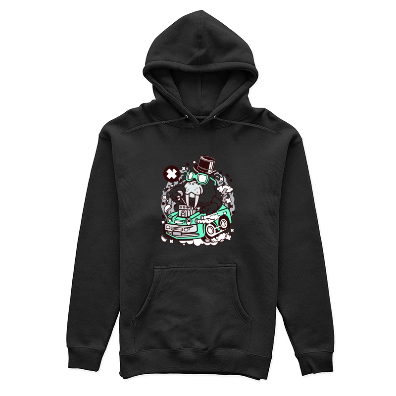Morse chic en voiture surpuissante Femme Sweat à capuche