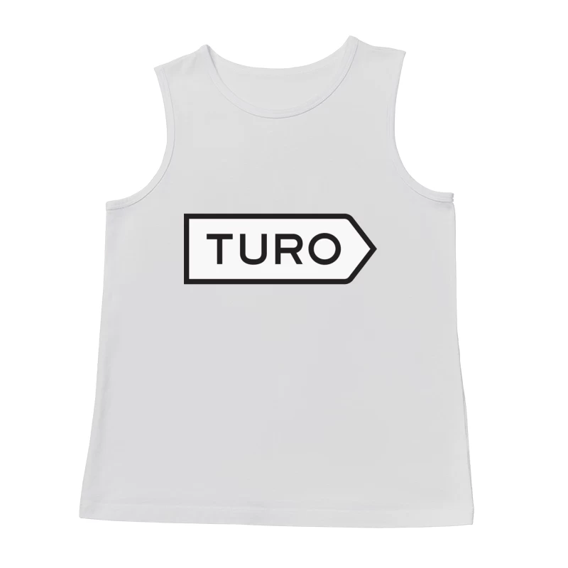 Turo Car-Sharing Service Minimalist Arrow Logo Male Tank Top