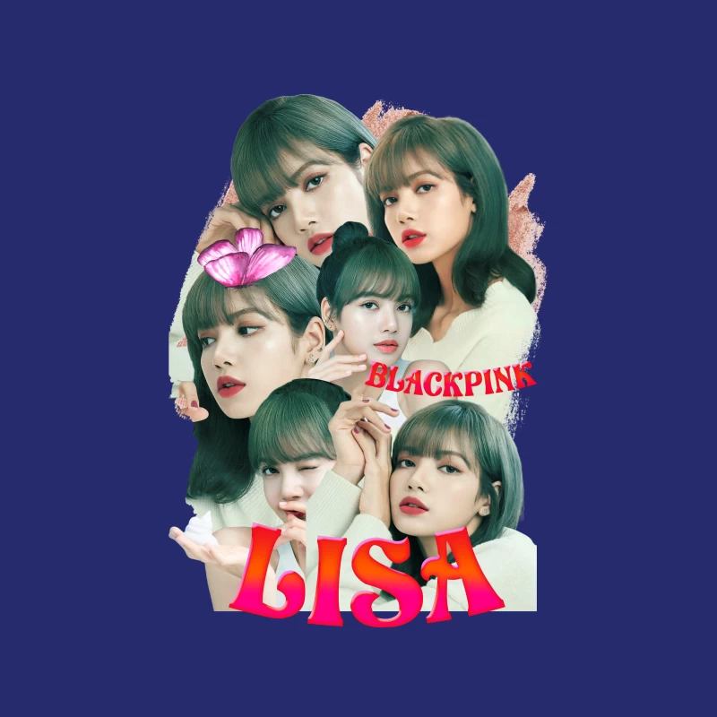 BLACKPINK Lisa - K-pop Icon in Fashion and Music Tapestry