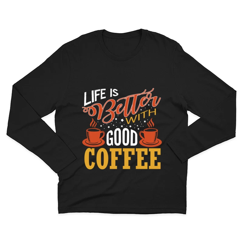 Aimez votre café Homme Manches Longues T-Shirt